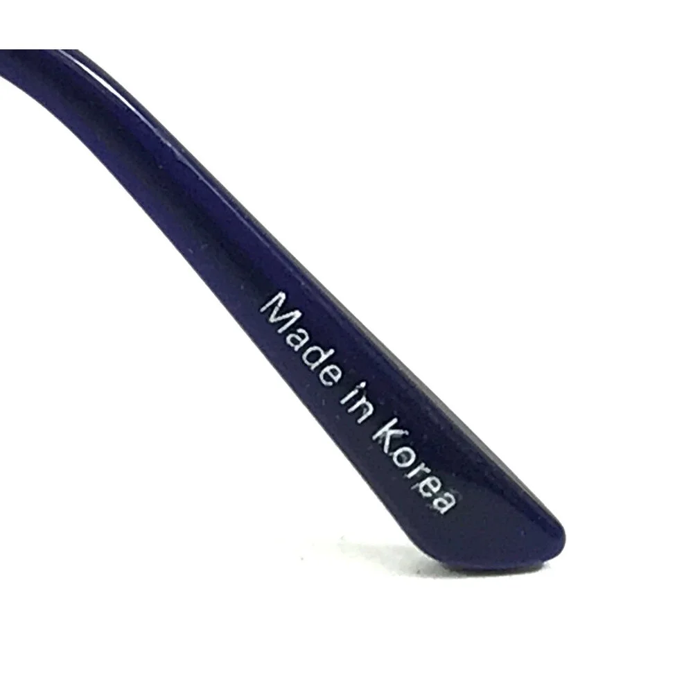 Cote D'azur Eyeglasses Frames CDA-257 C3 Navy Blue Rectangle Full Rim 53-17-137